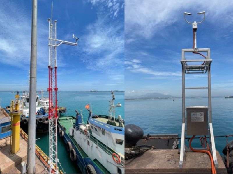 Hệ thống giám sát khí tượng thủy văn tại cảng